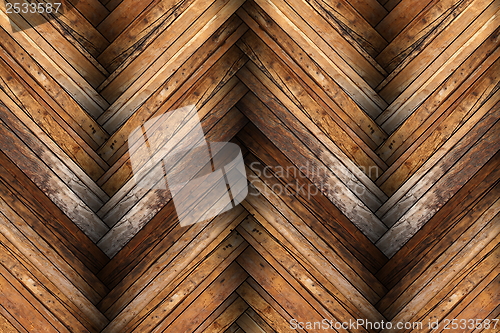 Image of mahogany tiles on wooden floor texture