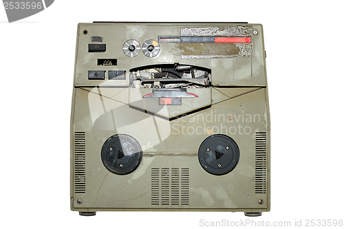 Image of old damaged analog recorder