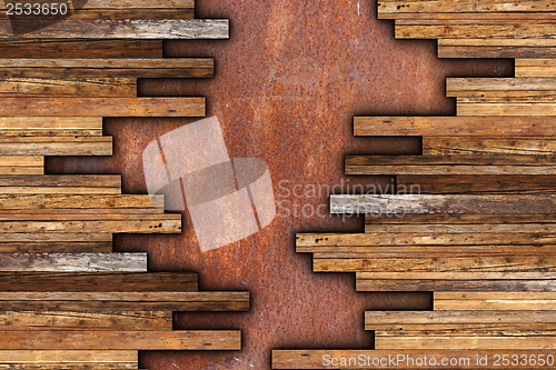 Image of mounting mahogany parquet