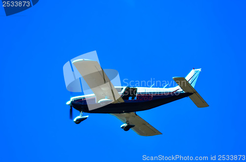 Image of action in the sky during an airshow