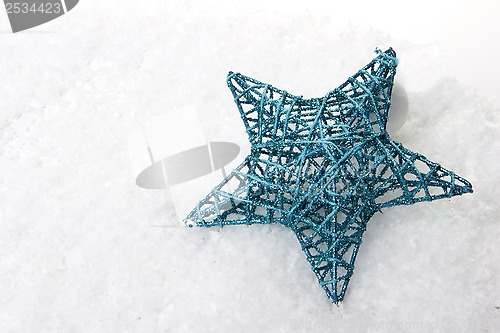 Image of christmas, christmas ornament turquoise