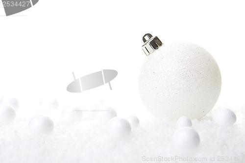 Image of christmas ornament white