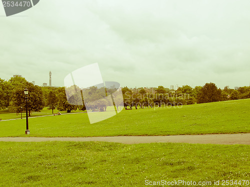 Image of Retro looking Primrose Hill London