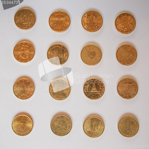 Image of Euros money
