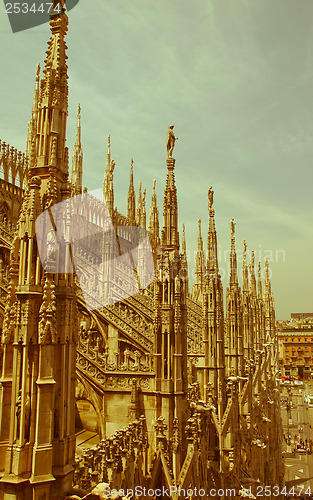 Image of Retro looking Milan, Italy