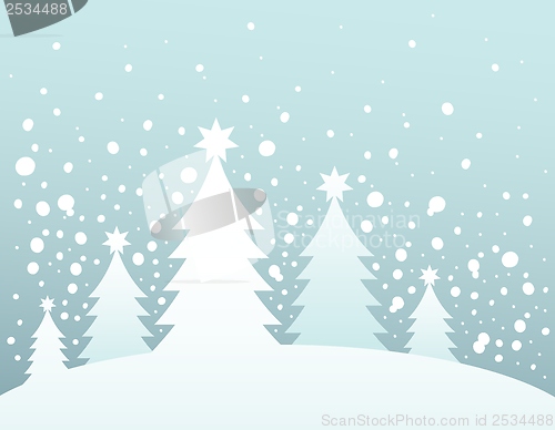 Image of Christmas tree silhouette topic 3