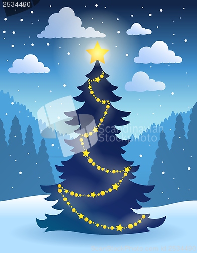 Image of Christmas tree theme 5