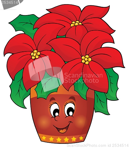 Image of Christmas flower theme image 1