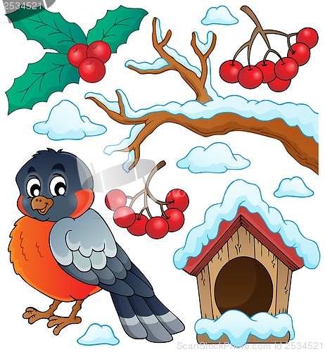 Image of Winter bird theme collection 1