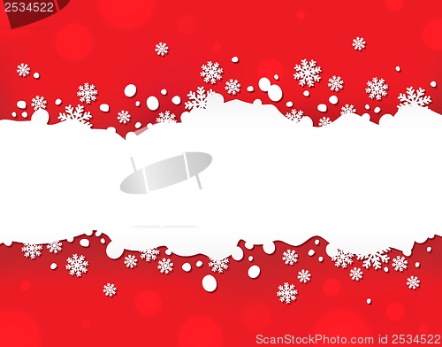 Image of Snowflake theme background 5