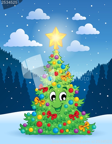 Image of Christmas tree theme 4