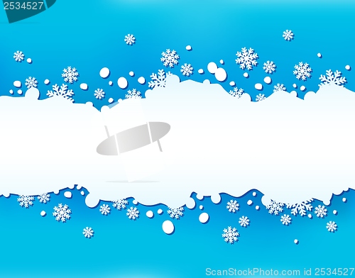 Image of Snowflake theme background 6