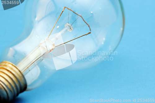 Image of Background with lit lightbulb
