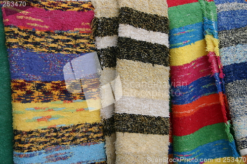 Image of Colorful rugs in Sierra Nevada, Spain