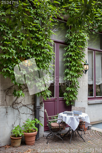 Image of Small cafe in Bruges, Belgium