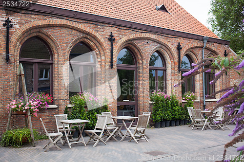 Image of Small cafe in Bruges, Belgium