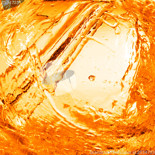 Image of orange water with splash background