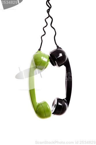 Image of Vintage phones headsets