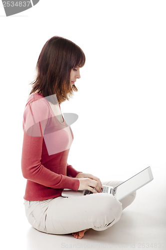 Image of Working with a laptop