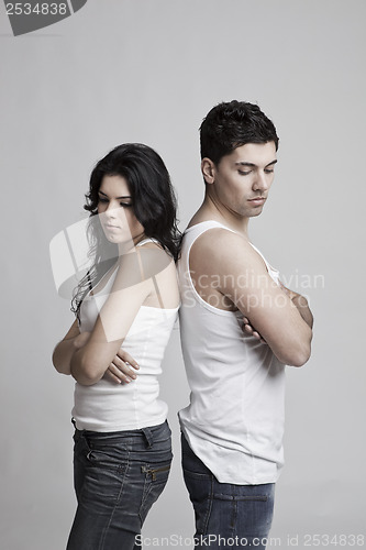 Image of Upset young couple 