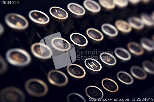 Image of Typewriter keyboard