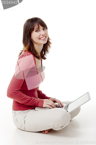 Image of Working with a laptop