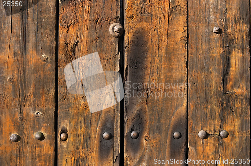 Image of Old weathered and worn wooden planks