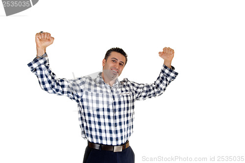 Image of Very happy Businessman.