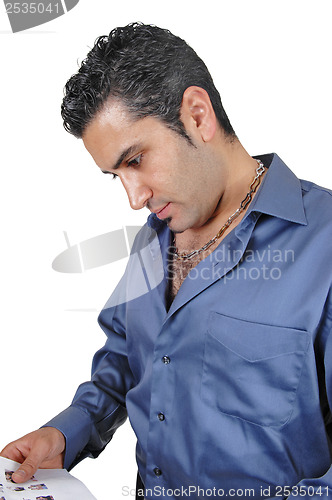 Image of Thinking young man.