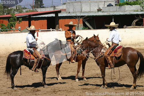 Image of Three Mexican charros