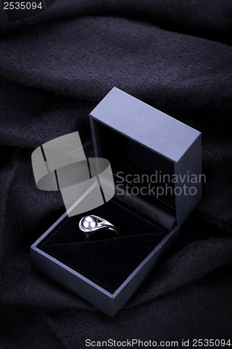 Image of Diamond engagement ring in a box