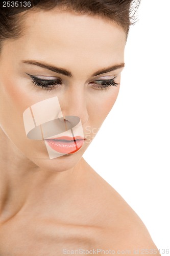 Image of young attractive woman with perfect skin