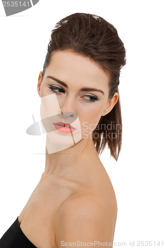 Image of young attractive woman with perfect skin