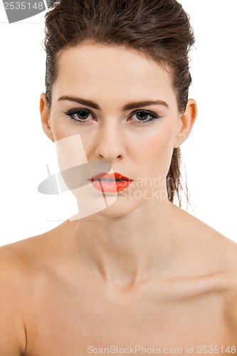 Image of young attractive woman with perfect skin