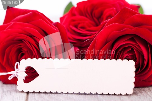 Image of Valentines gift of beautiful red roses