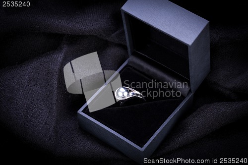 Image of Diamond engagement ring in a box