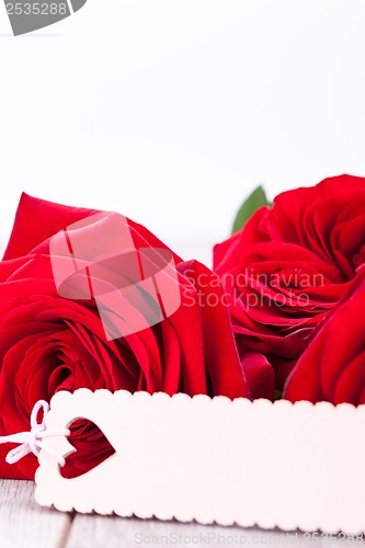 Image of Valentines gift of beautiful red roses