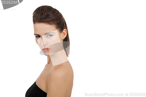 Image of young attractive woman with perfect skin