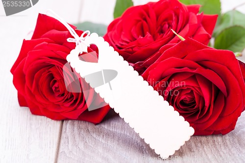 Image of Valentines gift of beautiful red roses