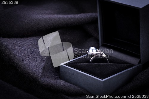 Image of Diamond engagement ring in a box