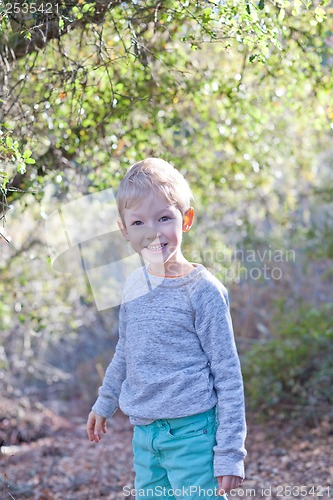 Image of child at spring time