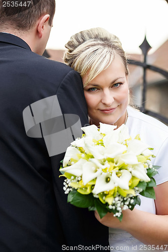 Image of beautiful young wedding couple