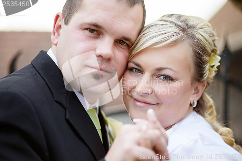 Image of beautiful young wedding couple