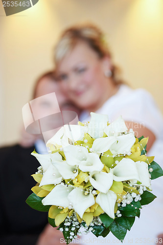 Image of beautiful young wedding couple