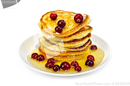 Image of Flapjacks with cranberry and honey