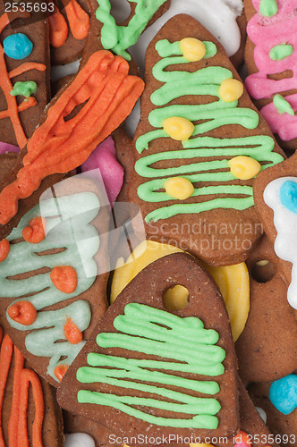 Image of Top view of gingerbread