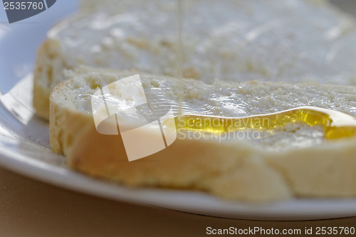 Image of bread and honey