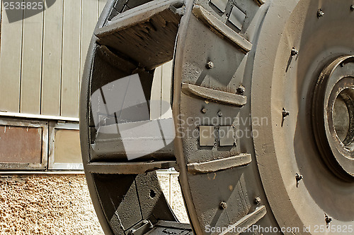 Image of industrial mill wheel