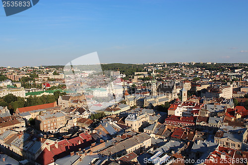 Image of view to the house-tops in Lvov city