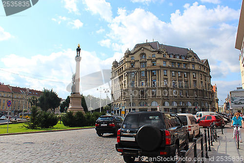 Image of Monument of poet Adam Mickiewicz in Lvov